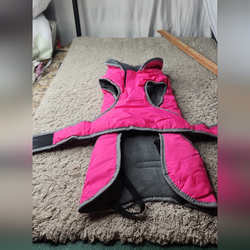 Dogcheer Warm Dog Coat Dog Jacket Waterproof Winter Coat Reflective - Pink - M - Picture 12 of 16